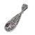 Amethyst pendant, 'Bamboo Jungle' - Balinese Artisan Crafted Amethyst Bamboo Theme Pendant (image 2b) thumbail