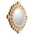 Bronze gilded wood wall mirror, 'Colonial Petals' - Petal Motif Bronze Gilded Wood Wall Mirror from Peru (image 2d) thumbail