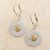 Gold accented sterling silver dangle earrings, 'Celtic Chalice' - Celtic Chalice Earrings (image 2) thumbail