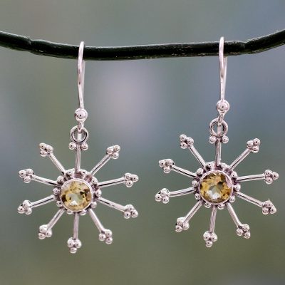 Citrine dangle earrings, Sunshine Daze