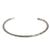 Sterling silver cuff bracelet, 'Garland' - Narrow Silver Cuff thumbail