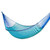 Cotton hammock, 'Riviera Sapphire' (double) - Fair Trade Blue Cotton Striped Rope Hammock (Double) (image 2a) thumbail