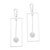 Sterling silver filigree dangle earrings, 'Pretty Pendulums' - Sterling Silver Filigree Rectangle Frame Dangle Earrings (image 2d) thumbail