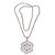 Sterling silver pendant necklace, 'Legian Lace' - Unique Lacy Sterling Silver 925 Pendant Necklace (image 2a) thumbail