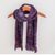 Cotton blend scarf, 'Orchid Dreamer' - Cotton Blend scarf thumbail