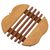 Cedar wood trivet, 'Sweet Apple' - Cedar Wood Trivet Apple Shape from Guatemala (image 2a) thumbail