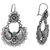 Turquoise dangle earrings, 'Floral Thoughts' - Hand Made Sterling Silver Turquoise Dangle Earrings Mexico (image 2d) thumbail