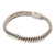 Men's sterling silver chain bracelet, 'Brave Man' - Men's Handmade Sterling Silver Chain Bracelet (image 2b) thumbail