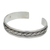 Sterling silver cuff bracelet, 'Meandering River' - Sterling Silver Cuff Bracelet from Thailand thumbail