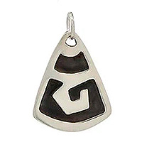 Sterling silver pendant, 'Artifact' - Sterling Silver Contemporary Pendant from Mexico