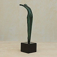 Bronze sculpture, 'Spirit' - Abstract Bronze Sculpture