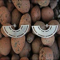 Sterling silver dangle earrings,
