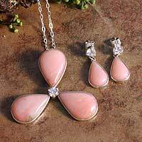 Opal jewelry set,