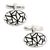 Sterling silver cufflinks, 'Puzzle' - Sterling silver cufflinks (image 2a) thumbail