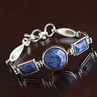 Sodalite pendant bracelet,