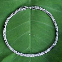Sterling silver chain necklace,