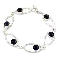 Obsidian link bracelet,