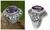 Amethyst flower ring, 'Silence' - Amethyst flower ring thumbail