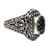 Prasiolite single stone ring, 'Sacred Waters' - Prasiolite on Sterling Silver Ring Bali Artisan Jewelry (image 2a) thumbail