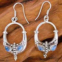 Moonstone earrings,