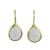 Vermeil quartz dangle earrings, 'Nature's Brilliance' - Clear Quartz and Gold Vermeil Earrings (image 2a) thumbail