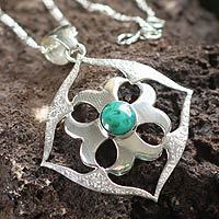 Chrysocolla necklace,