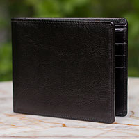 Men s leather wallet Credit to Black Thailand