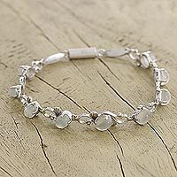 Moonstone flower bracelet,