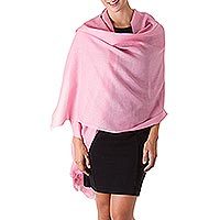 Alpaca and silk shawl,