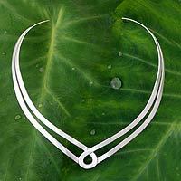 Sterling silver choker,
