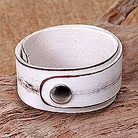 Leather wrap bracelet,