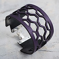 Leather wristband bracelet,