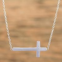 Sterling silver pendant necklace,