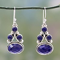 Lapis lazuli dangle earrings,