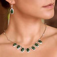 Jade pendant necklace,
