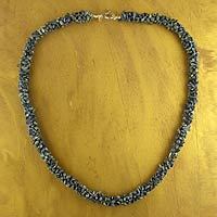 Lapis lazuli beaded necklace,