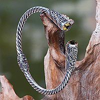 Citrine cuff bracelet,
