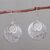 Sterling silver dangle earrings, 'Huancayo Sun' - Contemporary Andean Earrings in Sterling Silver Filigree thumbail