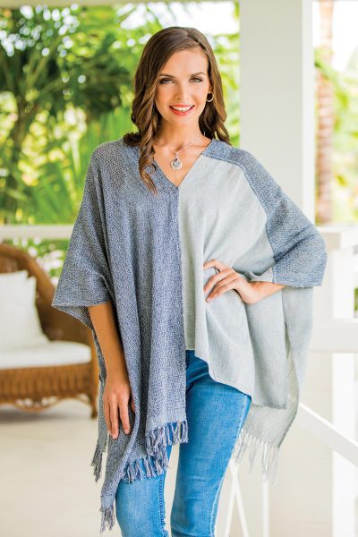 Cotton poncho, Textures of Guatemala