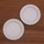 Ceramic salad plates, 'Country Dot' (pair) - White Ceramic Salad Plates with Dot Motif (Pair) (image 2b) thumbail