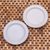 Ceramic salad plates, 'Country Dot' (pair) - White Ceramic Salad Plates with Dot Motif (Pair) (image 2d) thumbail