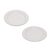 Ceramic salad plates, 'Country Dot' (pair) - White Ceramic Salad Plates with Dot Motif (Pair) (image 2f) thumbail