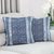 Cotton batik cushion covers, 'Hmong Energy' (pair) - Thai Artisan Crafted Blue Batik Cotton Pillow Covers (pair) thumbail
