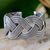 Sterling silver cuff bracelet, 'Lanna Magnificence' - Sterling Silver Cuff Bracelet from Thai Artisan (image 2c) thumbail