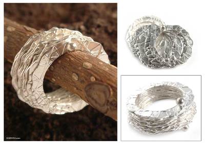 Sterling silver band rings (Set of 10)