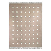 Wool and cotton rug Boldly Tan 5x9 India