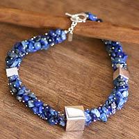Lapis lazuli beaded necklace,