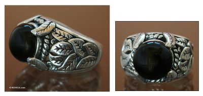 Onyx dome ring