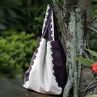 Leather handbag,