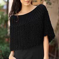 100% alpaca wool poncho,
